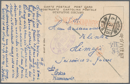 Lagerpost Tsingtau: Kumamoto, 1915, Covers (3), Used Ppc (4) Plus Two View Cards Of Kumamoto. Includ - Chine (bureaux)