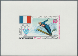 Jemen - Königreich: 1968, Winter OLYMPICS 1924-1968 'National Flags And Venues' Complete Set Of 11 D - Yemen