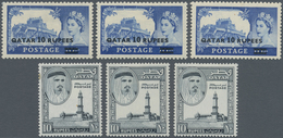 Katar / Qatar: 1957/1961, Accumulation Of The Early Definitive Sets On Album Pages Incl. Duplicated - Qatar
