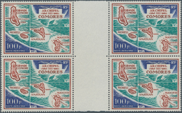 Komoren: 1971, Maps Of Comores 100fr. ‚ Archipelago Of Comores‘ In A Lot With About 900 Stamps In Gu - Other & Unclassified