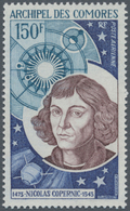 Komoren: 1973, 500th Birthday Of Nikolaus Kopernikus 150fr. In A Lot With About 1.500 Stamps Mostly - Other & Unclassified