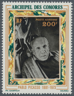 Komoren: 1973, Death Of Pablo Picasso 200fr. In A Lot With About 1.500 Stamps In Complete (folded) S - Altri & Non Classificati