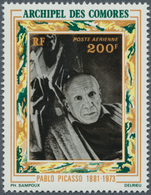 Komoren: 1973, Death Of Pablo Picasso 200fr. In A Lot With About 1.500 Stamps In Complete (folded) S - Other & Unclassified