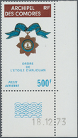 Komoren: 1974, Medal ‚Star Of Anjouan‘ 500fr. In A Lot With Approx. 2.000 Stamps Mostly In Complete - Autres & Non Classés