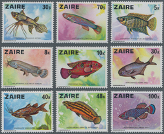 Kongo (Kinshasa / Zaire): 1978, Fishes Complete Set Of Nine Stamps In A Lot With 500 Sets Mostly In - Other & Unclassified