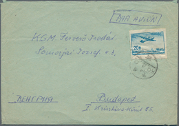 Korea-Nord: 1952/57, Covers (8) And Used Ppc (1) Mostly To East Germany But Also Czechoslovakia And - Corea Del Norte