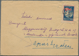 Korea-Nord: 1952/60, Covers (4), Ppc (1) All Commercially Used To Hungary, Inc. 1952 Peace Propagand - Corea Del Norte