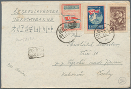 Korea-Nord: 1952/80, Lot Covers /7), Used Ppc (10) Resp. Used Stationery Envelopes (2). Mostly Used - Corée Du Nord