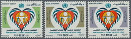 Kuwait: 1987, World Health Day ‚Immunization – A Chance For Every Child‘ Complete Set Of Three In A - Kuwait