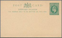 Leeward-Inseln: 1891/1938 (ca.), Duplicated Accumulation Of About 340 Unused Postcards And Reply Car - Leeward  Islands