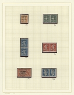 Libanon: 1924, DOUBLE OVERPRINTS, Bilingual Issue, Petty U/m Collection Of Four Pairs And Two Single - Libanon