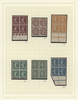 Libanon: 1924, INVERTED OVERPRINTS, Petty U/m Collection Of Eleven Blocks Of Four Showing Inverted O - Líbano