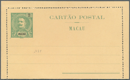 Macau - Ganzsachen: 1903/14, Letter Cards, Complete Collection Of 23 Different, Unused Mint In Very - Postwaardestukken
