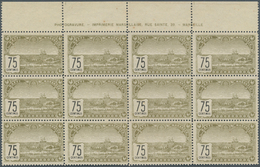 Marokko: SAFFI MARRAKECH: 1899, Local Issue 75c. Bistre ‚landscape And Ocean‘ In A Lot With Approx. - Unused Stamps