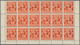 Marokko: DEMNAT MARRAKECH: 1907, Local Issue 10/20c. Orange-red With Initials ‚CF‘ (Charles Firbach - Unused Stamps