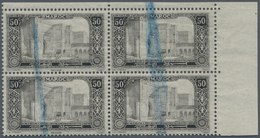 Marokko: 1917, 50c. And 1fr. "Porte Barb-el-Mansour", Specialised Assortment Of 22 Values (21 Of 50c - Ungebraucht