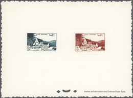 Marokko: 1945/1955, Collection Of 30 Epreuve De Luxe And Two Epreuve Collective. - Unused Stamps