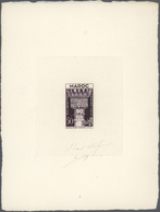 Marokko: 1952, Islamic Capitals (Columns), Collection Of 29 Epreuve D'artiste In Differing Colours, - Unused Stamps