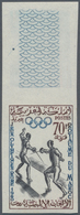 Marokko: 1955/1965, U/m Accumulation Of Apprx. 228 IMPERFORATE Stamps Incl. A Few Colour Proofs, The - Nuovi