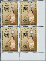 Marokko: 1975/1991, Accumulation In Large Box With Many Complete Sets Some In Larger Quantities And - Unused Stamps