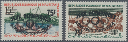 Mauretanien: 1962, Summer Olympics Rome Definitives With Prepared But UNISSUED LARGE Opt. ‚JEUX OLYM - Mauritanie (1960-...)