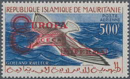 Mauretanien: 1962, Bird Definitive 500fr. With Prepared But UNISSUED Red Opt. ‚EUROPA / CECA / MIFER - Mauretanien (1960-...)