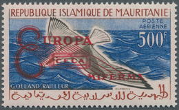 Mauretanien: 1962, Bird Definitive 500fr. With Prepared But UNISSUED Red Opt. ‚EUROPA / CECA / MIFER - Mauritania (1960-...)