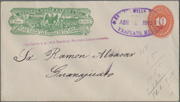 Mexiko: 1890's WELLS FARGO EXPRESS: 29 Postal Stationery Envelopes With Various Types Of Wells Fargo - Mexico