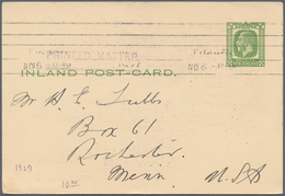 Neuseeland: 1880/1990 (ca.) Accumulation Of Ca. 283 Postal Stationery Cards And Envelopes, Wrappers - Cartas & Documentos