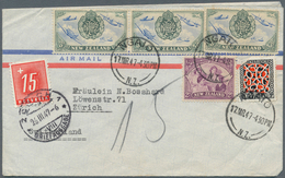 Neuseeland: 1900/1980 (ca.), An Interesting Accumulation Of About 450 Covers, Cards And Ppc's With A - Lettres & Documents