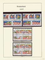 Neuseeland: 1936/1997 (ca.), Chiefly Used Accumulation In Four Albums, Main Value A Well Filled Used - Storia Postale