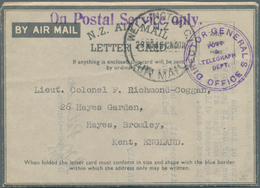 Neuseeland: 1944/1990 (ca.), Accumulation With About 600 Used Or Unused Airletters And AEROGRAMMES W - Lettres & Documents