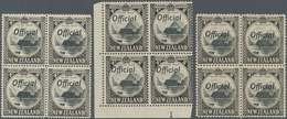 Neuseeland - Dienstmarken: 1936/1941, Definitive Issue 4d. Black/sepia (‚Mitre Peak‘) With Opt. ‚Off - Oficiales