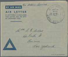 Neuseeland - Besonderheiten: 1946/1947, NZ Forces In Japan, Group Of Eight Covers To Australia/USA, - Other & Unclassified