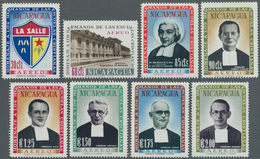 Nicaragua: 1958, Order Of Christian Brothers And Johann-Baptist La Salle Complete Set Of Eight Airma - Nicaragua
