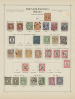 Niederländisch-Indien: 1864-1890, Albumseite Mit Einer Sauberen Sammlung Von Insgesamt 29 Marken, Da - Nederlands-Indië