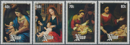 Niue: 1984, Christmas Complete Set Of Four With Different Paintings (Vaccaro, Murillo Etc.) In A Lot - Niue