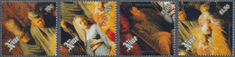 Niue: 1989, Christmas Complete Set Of Four With Different Rembrandt Paintings In A Lot With 1.600 Se - Niue