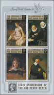 Niue: 1990, 150 Years Of Stamps Miniature Sheet With Four Different Rembrandt Paintings In A Lot Wit - Niue