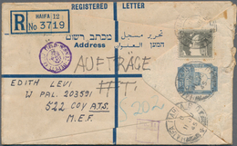 Palästina: 1940-1970's, About 40 Covers, Postcards And Postal Stationery Items From Palestine And Is - Palestine
