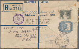 Palästina: 1940-1970's, About 40 Covers, Postcards And Postal Stationery Items From Palestine And Is - Palestina