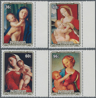 Penrhyn: 1984, Christmas Complete Set Of Four With Different Italian Paintings (Bellini, Di Credi, V - Penrhyn