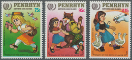 Penrhyn: 1985, International Youth Year Complete Set Of Three With Illustrations Of Fairytales From - Penrhyn