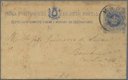 Portugiesisch-Indien: 1880's-1950's: Collection Of 76 Postal Stationery Items, Mostly Different, Som - Portuguese India