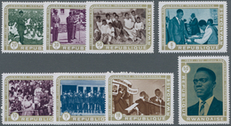 Ruanda: 1972, 10 Years Of Independence Complete Set Of Eight In A Lot With About 400 Sets In Larger - Other & Unclassified