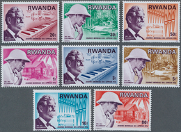 Ruanda: 1976, World Leprosy Day Complete Set Of Eight Showing Albert Schweitzer And Scenes In A Lot - Other & Unclassified