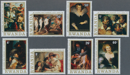 Ruanda: 1977, 400th Birthday Of Rubens Complete Set Of Eight Showing Different Rubens Paintings In A - Other & Unclassified