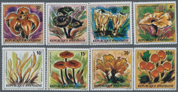 Ruanda: 1980, Mushrooms Complete Set Of Eight From 20c. To 100fr. In A Lot With About 220 Complete S - Altri & Non Classificati