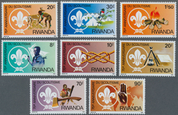 Ruanda: 1983, 75 Years Of SCOUTING Complete Set Of Eight From 20c. To 90fr. In A Lot With 220 Comple - Otros & Sin Clasificación