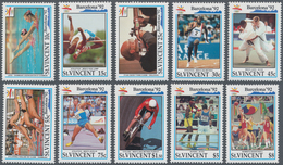 St. Vincent: 1992, Summer Olympics Barcelona Complete Set Of Ten (Athletics, Boxing, Basketball, Jud - St.Vincent (1979-...)